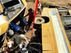 School bus plunges off bridge while overtaking in Madhya Pradesh, 15 injured