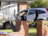 Melbourne manhunt under way after driver allegedly rams Dandenong North home, stabs woman