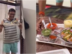 Son’s calorie-counting plan meets dad’s homemade feast in viral video