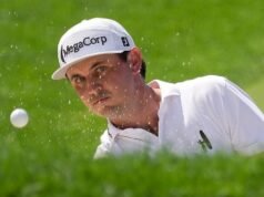 Poston, Gerard lead but face marathon final day in Ohio