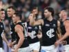 Blues overrun Bombers amid latest AFL clock furore