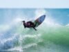 Robinson snaps two boards but survives thrilling heat