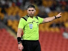 Aussie World Cup referee in storm over hand gesture