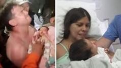 ‘मैं नाक छू रही थी कि वो सांस ले रहा है या नहीं’: वेनेज़ुएला में मलबे से नवजात के साथ बचाई गई माँ