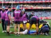 Melbourne forward Brody Mihocek injured in scary concussion incident