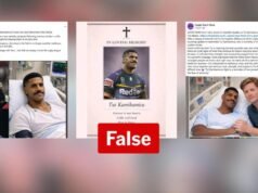 Foreign disinformation operation targeting footy fans