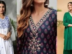 मिनटों में स्टाइल कर सकती हैं V नेक कुर्ता सेट्स, आज ही खरीदें इनके बेहतरीन विकल्प