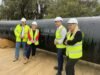 Desal pipeline reaches halfway