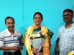 ତିହିଡି ଉଚ୍ଚ ମାଧ୍ୟମିକ ବିଦ୍ୟାଳୟର ନୂତନ ଅଧ୍ୟକ୍ଷାଙ୍କୁ ସମ୍ବର୍ଦ୍ଧନା