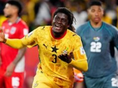 Ghana get going with dramatic late winner over Panama