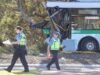 Male passenger dies after Transperth bus loses control and smashes into tree in Wanneroo