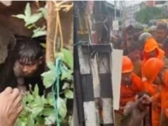 കോഴിക്കോട് ഓടയില് കുടുങ്ങിയ യുവാവിനെ മണിക്കൂറുകള്ക്ക് ശേഷം പുറത്തെടുത്തു