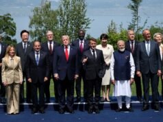 PM Modi takes centre stage with Trump, Macron in front row of G7 leaders