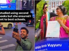 Google techie lights up Times Square with mother’s pic, thanks her for all sacrifices