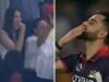 Winning six, flying kiss: Kohli-Anushka moments go viral after RCB title win