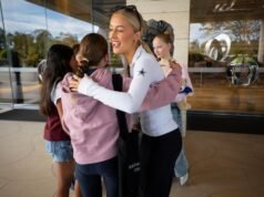 Perth-raised Dallas Cowboys cheerleader Faith Ward departs Crown Towers during short home visit