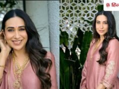 भारी बरसात में भी जारी है शूटिंग, करिश्मा कपूर ने शेयर किया सेट से वीडियो
