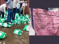 Watch: Bihar board exam papers found floating in rainwater, viral video sparks row