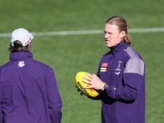 Fremantle midfielder Hayden Young remains a chance for Sydney blockbuster despite groin setback