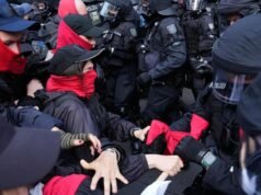 Thousands protest against far-right German party
