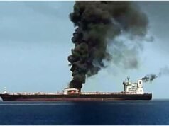 Iranian missiles hit 2 ships in Hormuz after Trump’s ‘week off for funeral’ jibe