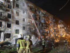 Russia hits Ukrainian capital with missiles and drones