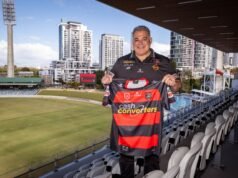 Bears unveil home jersey at packed function