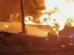 Drone strike sparks massive blaze at Libya refinery