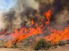 Crews unable to reach crashed helicopter in Utah fire