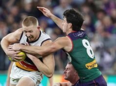 Fremantle Dockers win AFL minor premiership with impressive victory over Adelaide Crows