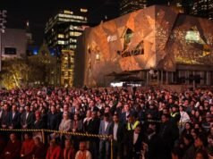 ‘Every candle lit for you’: hundreds attend Nepal vigil