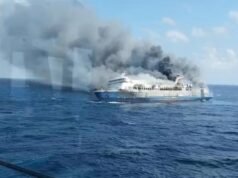 Five dead, 41 missing as Indonesian ferry catches fire