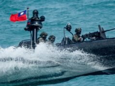 Taiwan president oversees war games military drill