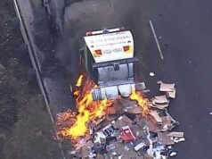 Sydney’s M5 Motorway shut westbound, traffic brought to standstill after garbage truck fire