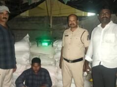Telangana: Saidabad godown raided, 98 bags of ration rice seized