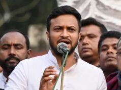 शाकिब अल हसन के घर पर फेंका पेट्रोल बम, शेख हसीना की प्रेस कॉन्फ्रेंस में हुए थे शामिल