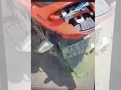 Video: Warangal SI’s son used official police bike as taxi