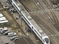 Express train hits and kills four workers in Japan