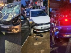 പത്തനംതിട്ട അബാന് ജങ്ഷനിലെ വാഹനാപകടം: കാര് ഡ്രൈവറടക്കം രണ്ടുപേര് അറസ്റ്റില്