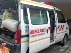 Ambulance stopped for checking, police find 90 kg cannabis hidden inside