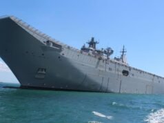 Largest RAN ship hosts marines for amphibious training