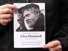 Bono leads mourners at Glen Hansard’s funeral