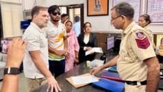 ‘एफ़आईआर होने तक नहीं हटेंगे’: पैलेट गन पीड़ित के साथ थाने में धरने पर बैठे राहुल गांधी, बीजेपी ने क्या कहा?