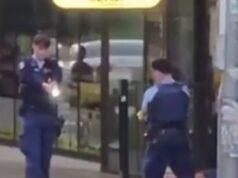 Man allegedly armed with two knives arrested after police chase through Burwood