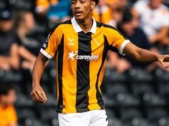 Socceroos defender Lucas Herrington makes maiden Hull City appearance after record $33m move