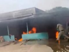 Auto runs him over, male dies, family sets accused’s home on fire.