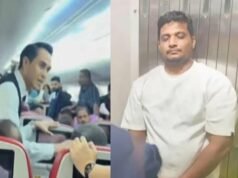 വിമാനയാത്രക്കിടെ എമര്ജന്സി വാതില് തുറക്കാന് ശ്രമിച്ചു; മലയാളി യുവാവ് അറസ്റ്റില്