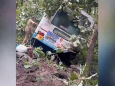 പാലക്കാട് കെ എസ് ആർ ടി സി ബസ് തെന്നിമാറി അപകടം; ബസിൽ നിന്ന് തെറിച്ചുവീണ് യുവതി മരിച്ചു; ഒരാൾക്ക് ഗുരുതര പരിക്ക്