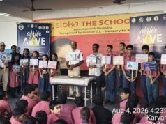 Hyderabad police spread road safety awareness at Sloka School
