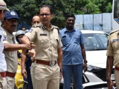 At IKEA Junction, customers officers signal risky walking for pedestrians.